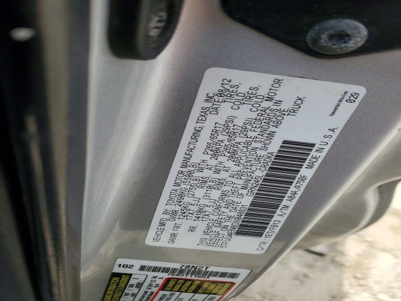 Aukcja sprzedaży 2013 Toyota Tacoma, vin: 5TFUU4EN8DX048831, numer aukcji: 55872466