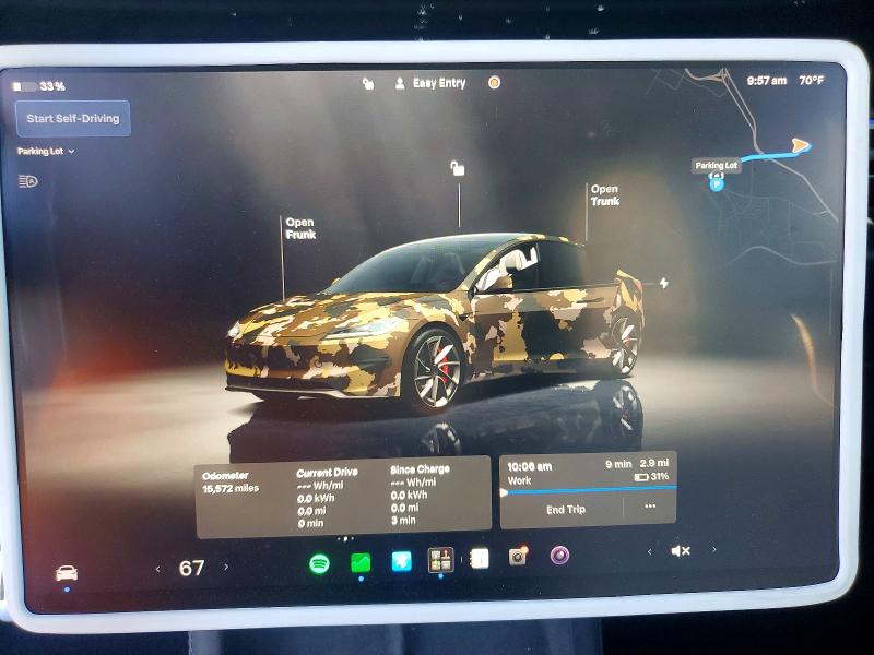 56098966 :رقم المزاد ، 5YJ3E1ET1RF827771 vin ، 2024 Tesla Model 3 مزاد بيع