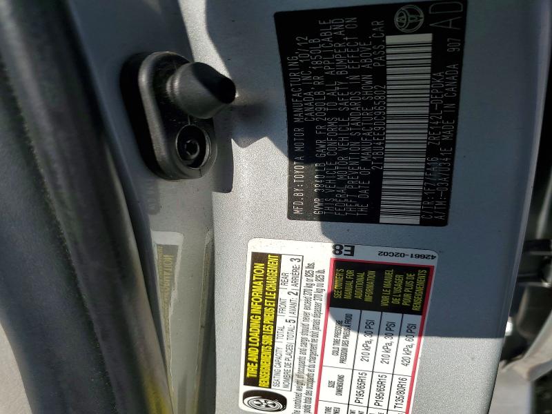 Aukcja sprzedaży 2013 Toyota Corolla, vin: 2T1BU4EE9DC965802, numer aukcji: 41634236