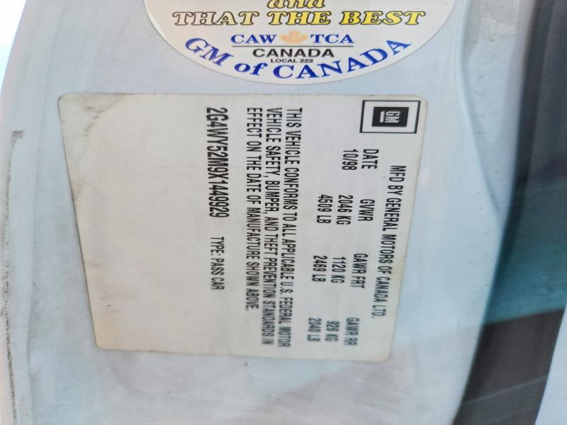 Продажа на аукционе авто 1999 Buick Century, vin: 2G4WY52M9X1449929, номер лота: 56690706