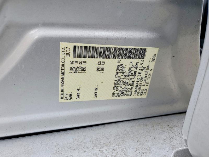 Aukcja sprzedaży 2018 Nissan Maxima, vin: 1N4AA6AP4JC363133, numer aukcji: 59382386