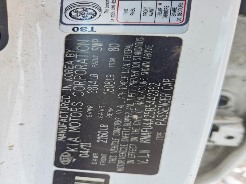 Продажа на аукционе авто 2011 Kia Forte, vin: KNAFU4A25B5442362, номер лота: 58396486