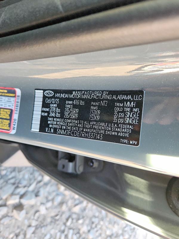 Продаж на аукціоні авто 2024 Hyundai Tucson, vin: 5NMJFCDE7RH337143, номер лоту: 55450056