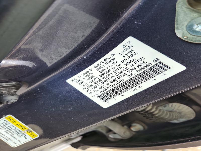 55350366 :رقم المزاد ، 1HGCR2F35FA025450 vin ، 2015 Honda Accord مزاد بيع