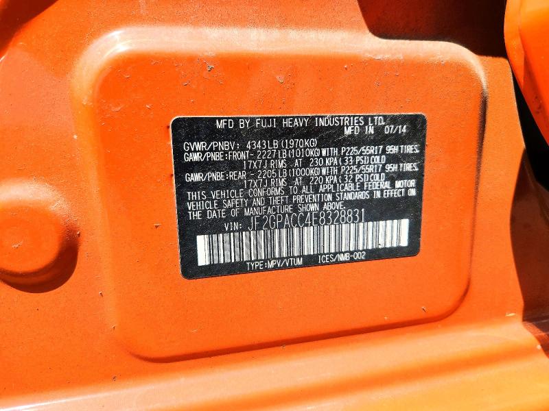 Aukcja sprzedaży 2014 Subaru Xv Crosstrek, vin: JF2GPACC4E8328831, numer aukcji: 55449826