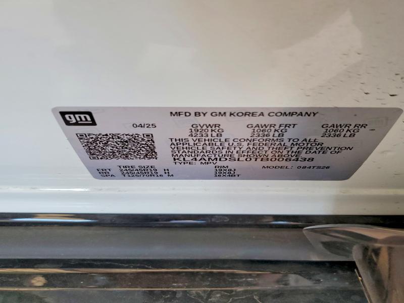 2026 Buick Encore Gx მანქანა იყიდება აუქციონზე, vin: KL4AMDSL0TB006438, აუქციონის ნომერი: 56845076