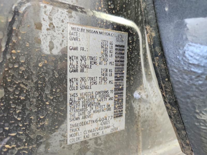 Продажа на аукционе авто 2026 Nissan Frontier, vin: 1N6ED1EK7TN640477, номер лота: 56066236