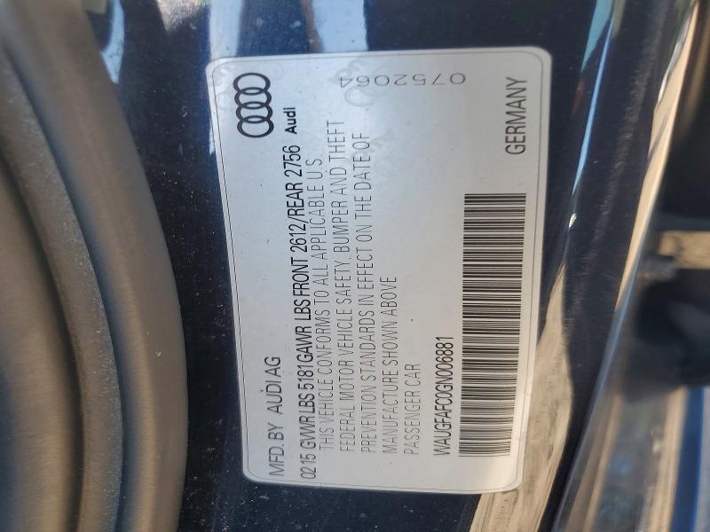Продажа на аукционе авто 2016 Audi A6, vin: WAUGFAFC0GN006881, номер лота: 85971605