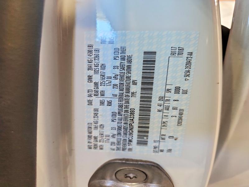 Aukcja sprzedaży 2023 Ford Escape, vin: 1FMCU9GN0PUA33893, numer aukcji: 55849616