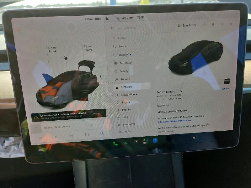 Aukcja sprzedaży 2021 Tesla Model 3, vin: 5YJ3E1EB8MF002889, numer aukcji: 56456256