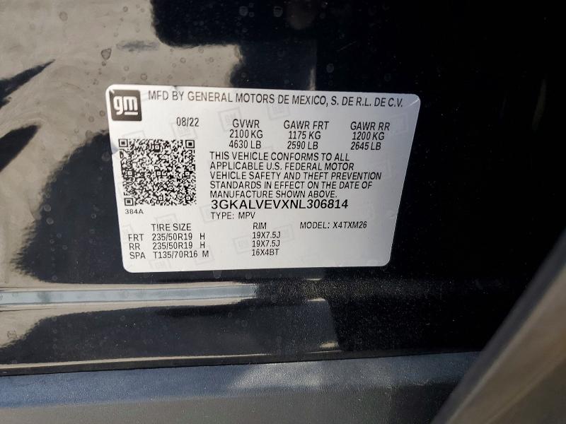 Продаж на аукціоні авто 2022 Gmc Terrain, vin: 3GKALVEVXNL306814, номер лоту: 55720576