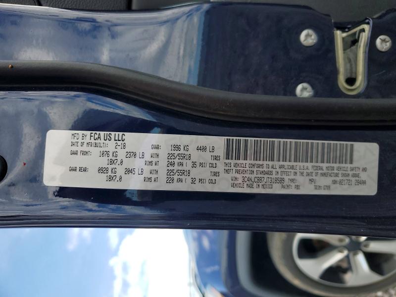 Продажа на аукционе авто 2018 Jeep Compass, vin: 3C4NJCBB7JT318589, номер лота: 56797206