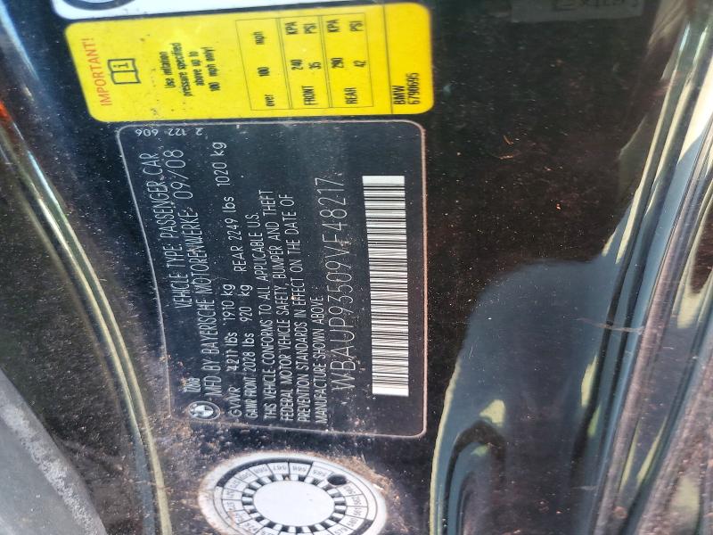 56466186 :رقم المزاد ، WBAUP93509VF48217 vin ، 2009 Bmw 128 مزاد بيع