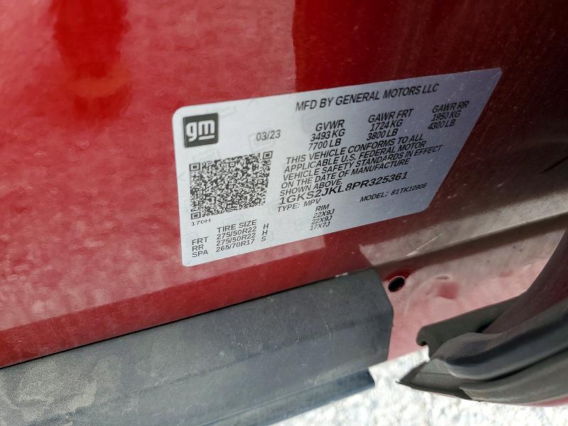 Aukcja sprzedaży 2023 Gmc Yukon Xl, vin: 1GKS2JKL8PR325361, numer aukcji: 57411506