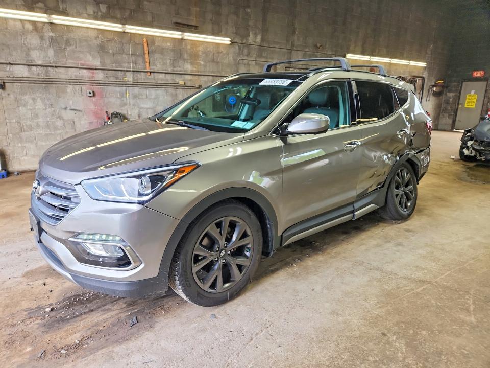 2018 Hyundai Santa Fe Sport მანქანა იყიდება აუქციონზე, vin: 5XYZWDLA0JG525170, აუქციონის ნომერი: 55830796