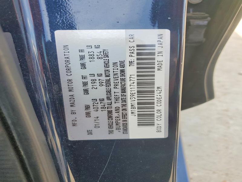 Продаж на аукціоні авто 2014 Mazda 3, vin: JM1BM1V39E1174771, номер лоту: 58790376