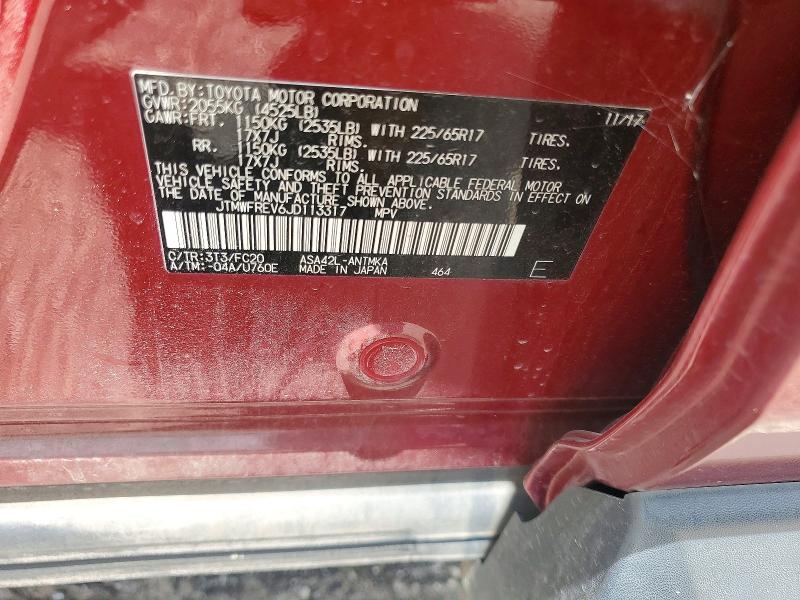 56492166 :رقم المزاد ، JTMWFREV6JD113317 vin ، 2018 Toyota Rav4 مزاد بيع
