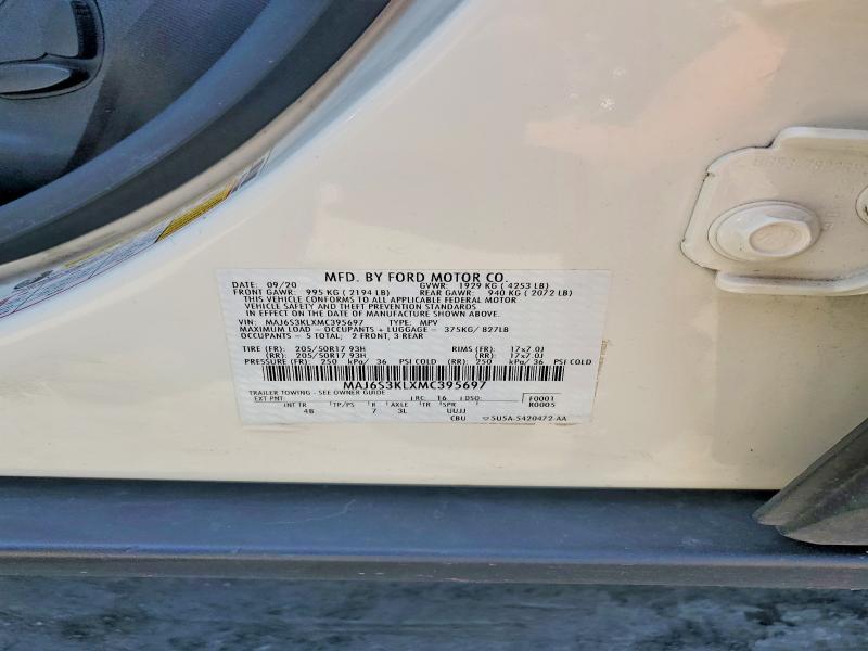 Aukcja sprzedaży 2021 Ford Ecosport, vin: MAJ6S3KLXMC395697, numer aukcji: 56081936