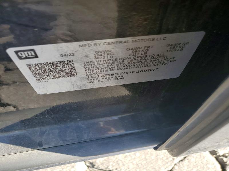 2023 Chevrolet Malibu მანქანა იყიდება აუქციონზე, vin: 1G1ZD5ST0PF200537, აუქციონის ნომერი: 57968496