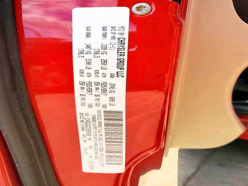 57467156 :رقم المزاد ، 2C4RDGDG2CR203056 vin ، 2012 Dodge Grand Caravan مزاد بيع