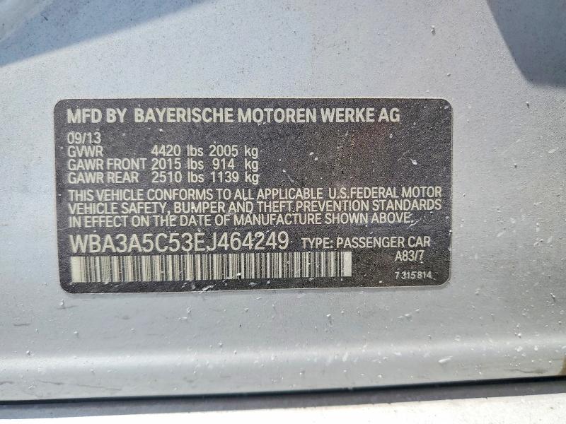 Aukcja sprzedaży 2014 Bmw 328, vin: WBA3A5C53EJ464249, numer aukcji: 58425666