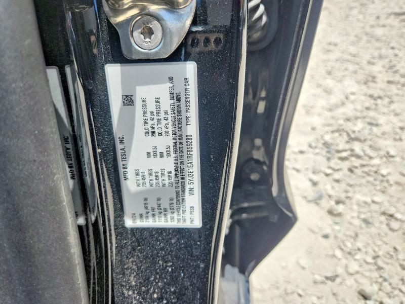 Aukcja sprzedaży 2024 Tesla Model 3, vin: 5YJ3E1EA1RF859280, numer aukcji: 59014196