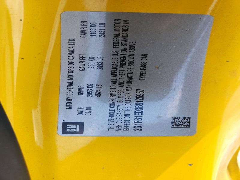 Продаж на аукціоні авто 2011 Chevrolet Camaro, vin: 2G1FB1ED3B9126957, номер лоту: 59079556