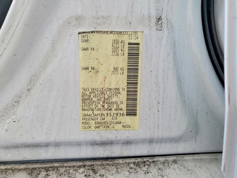 57290196 :رقم المزاد ، 1N4AL3AP5EN352936 vin ، 2014 Nissan Altima مزاد بيع