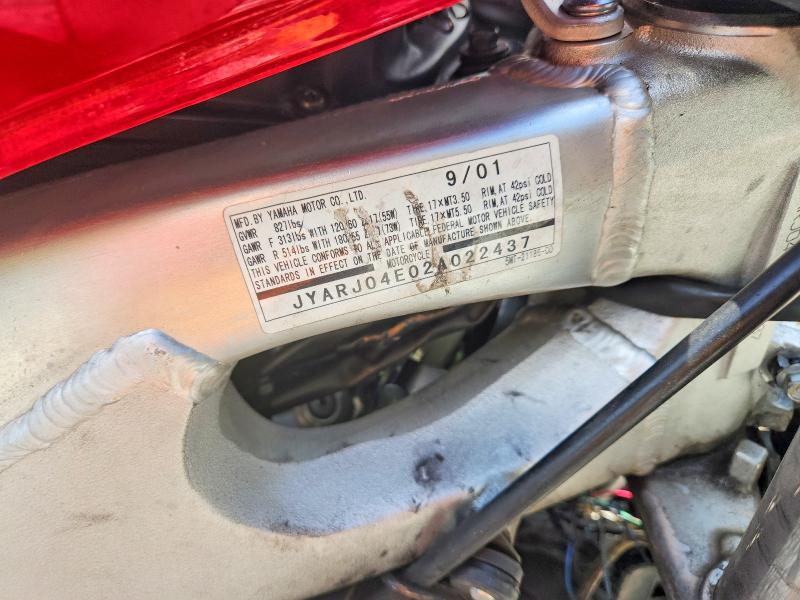 Продажа на аукционе авто 2002 Yama Yama, vin: JYARJ04E02A022437, номер лота: 58048146