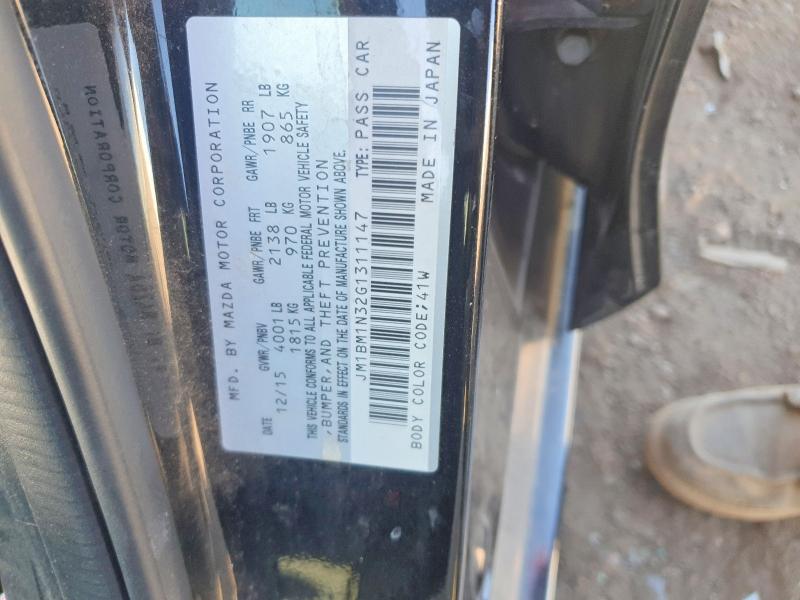 2016 Mazda 3 მანქანა იყიდება აუქციონზე, vin: JM1BM1N32G1311147, აუქციონის ნომერი: 55670076