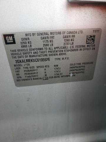 Продажа на аукционе авто 2012 Gmc Terrain, vin: 2GKALMEKXC6195926, номер лота: 58084626
