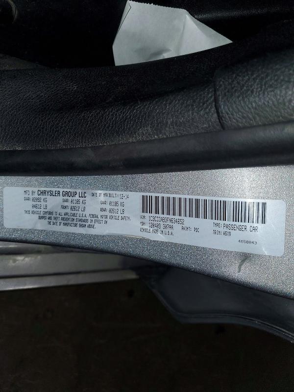 Aukcja sprzedaży 2015 Chrysler 200, vin: 1C3CCCAB3FN634652, numer aukcji: 55725126