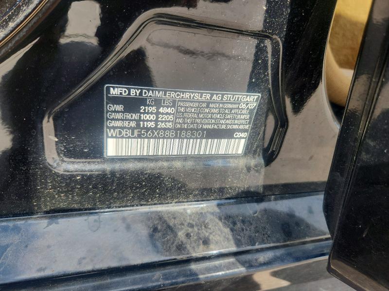 Продаж на аукціоні авто 2008 Mercedes-benz E, vin: WDBUF56X88B188301, номер лоту: 57579396