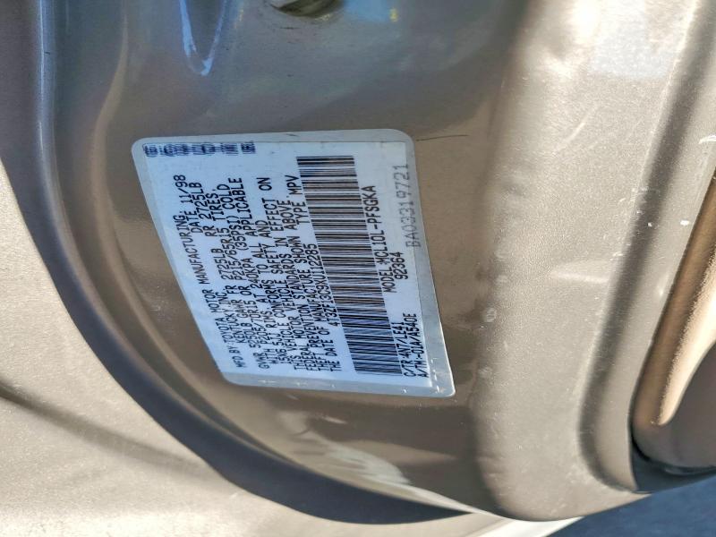 Aukcja sprzedaży 1999 Toyota Sienna, vin: 4T3ZF13C9XU112285, numer aukcji: 57421296