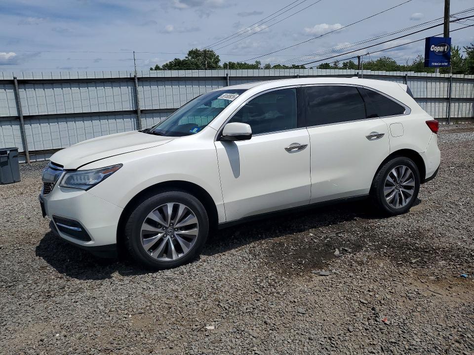 2016 Acura Mdx მანქანა იყიდება აუქციონზე, vin: 5FRYD4H40GB047125, აუქციონის ნომერი: 58180926