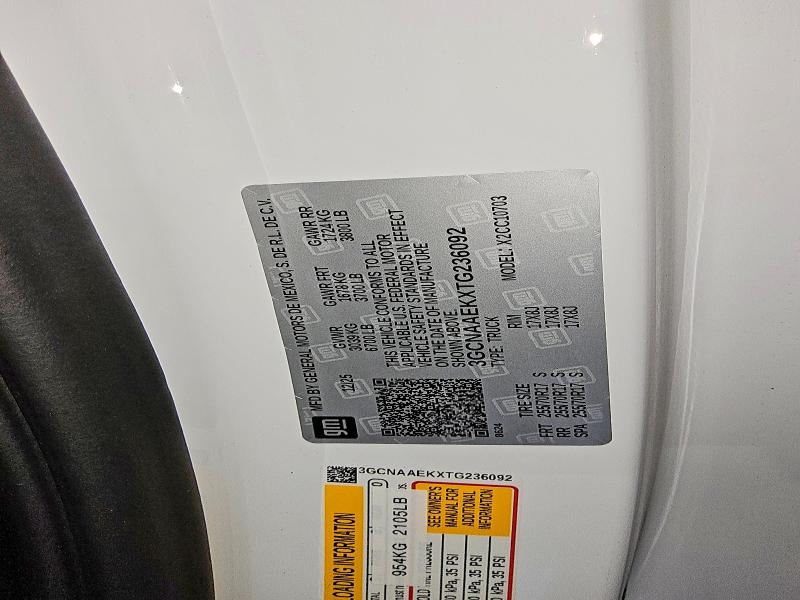 Aukcja sprzedaży 2026 Chevrolet Silverado, vin: 3GCNAAEKXTG236092, numer aukcji: 54724006