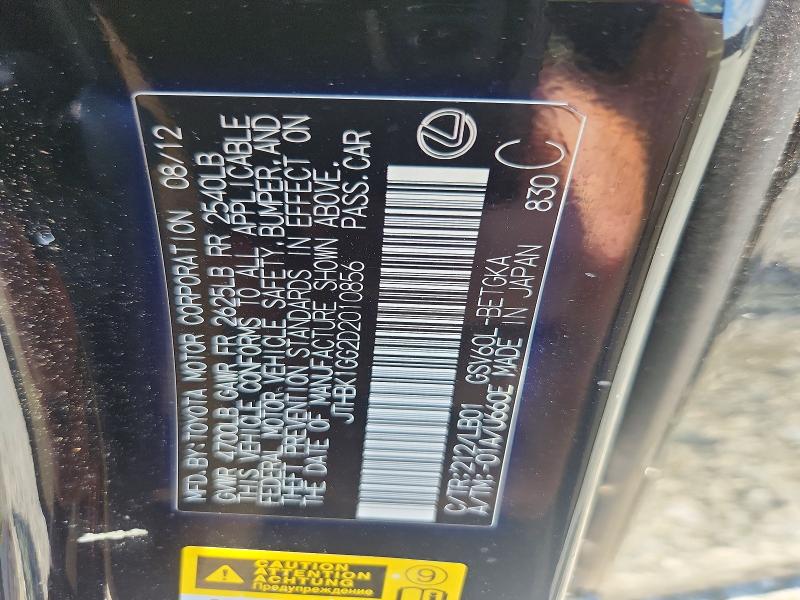 Aukcja sprzedaży 2013 Lexus Es, vin: JTHBK1GG2D2010856, numer aukcji: 56869586