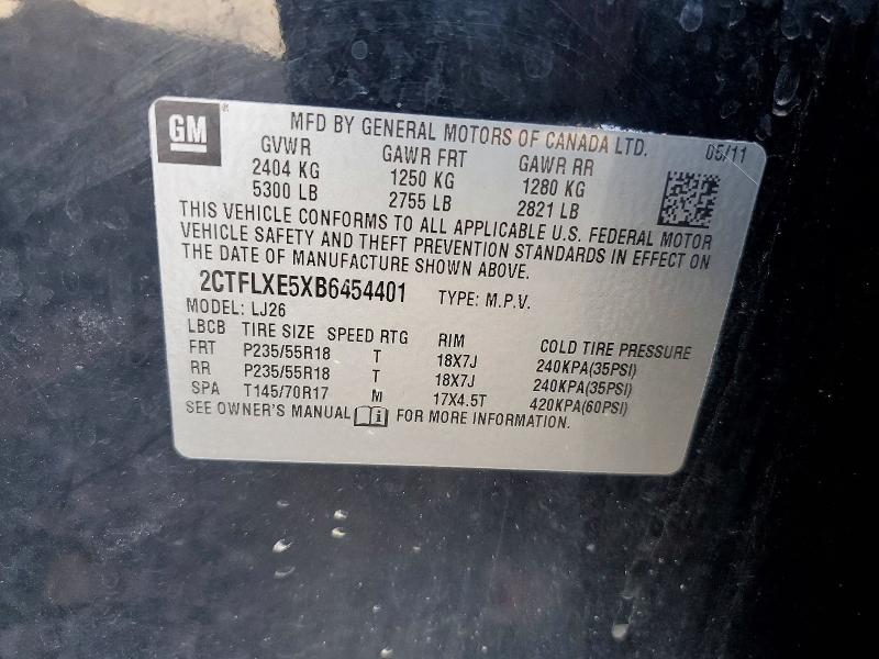 Продаж на аукціоні авто 2011 Gmc Terrain, vin: 2CTFLXE5XB6454401, номер лоту: 58114086