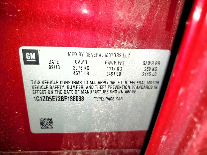 Aukcja sprzedaży 2011 Chevrolet Malibu, vin: 1G1ZD5E72BF188088, numer aukcji: 56682326