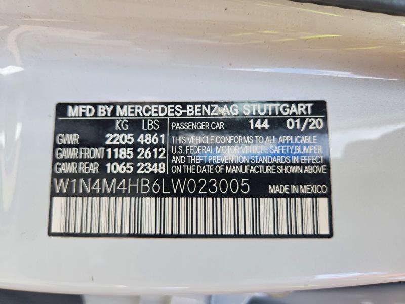 Продаж на аукціоні авто 2020 Mercedes-benz Glb, vin: W1N4M4HB6LW023005, номер лоту: 57644686