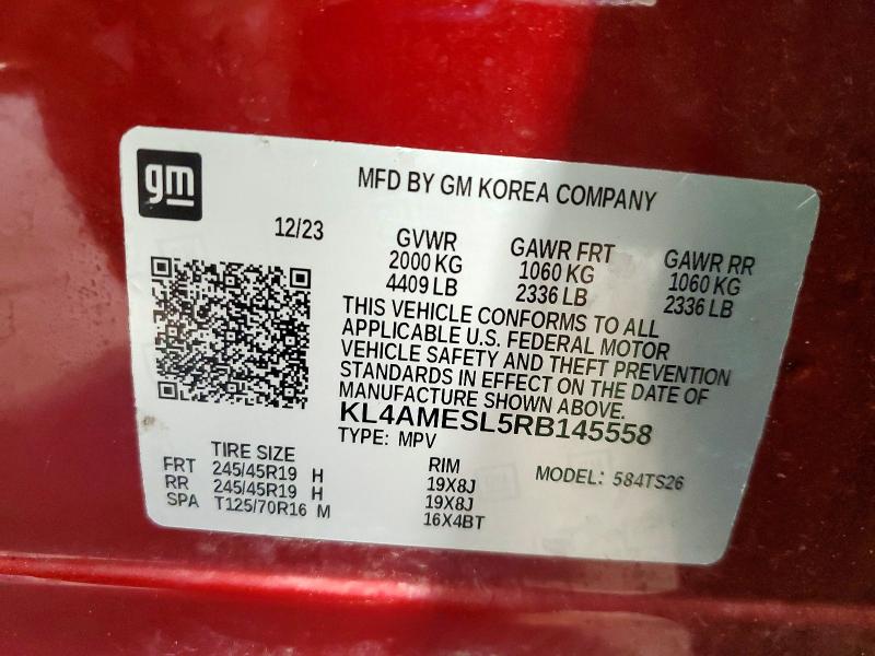 Aukcja sprzedaży 2024 Buick Encore Gx, vin: KL4AMESL5RB145558, numer aukcji: 56546236