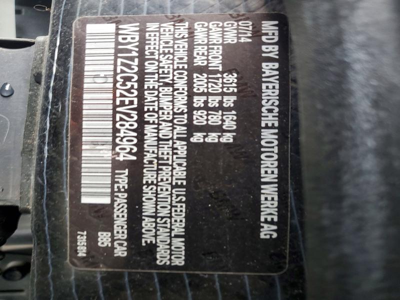 Aukcja sprzedaży 2014 Bmw I3, vin: WBY1Z2C52EV284964, numer aukcji: 56832936