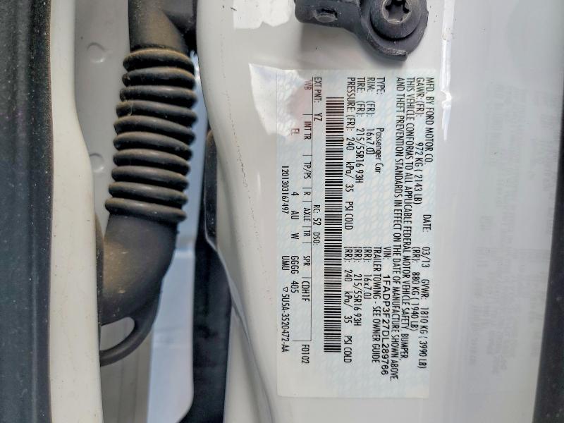 Продажа на аукционе авто 2013 Ford Focus, vin: 1FADP3F27DL289766, номер лота: 57821346