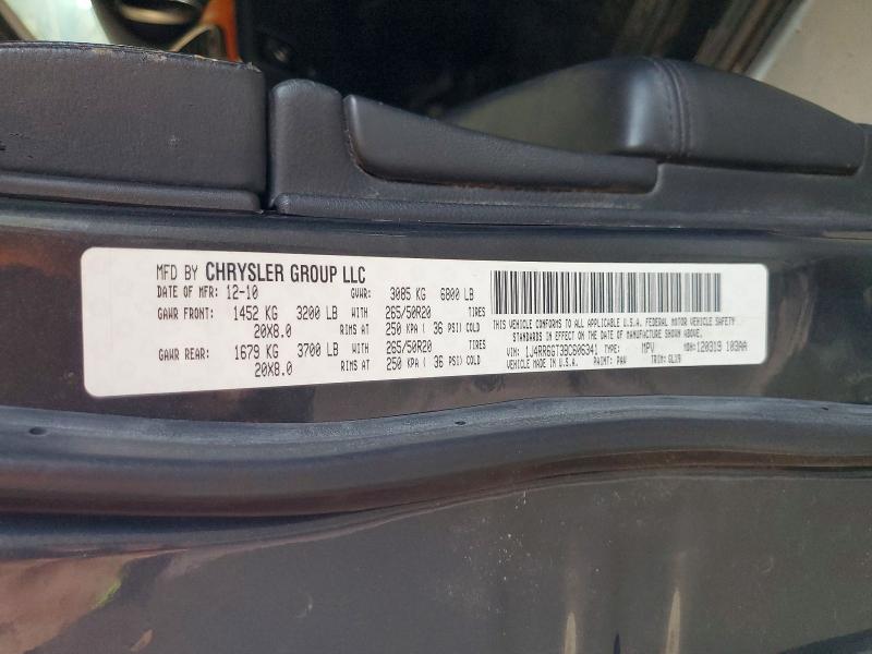 57400686 :رقم المزاد ، 1J4RR6GT3BC606341 vin ، 2011 Jeep Grand Cherokee مزاد بيع