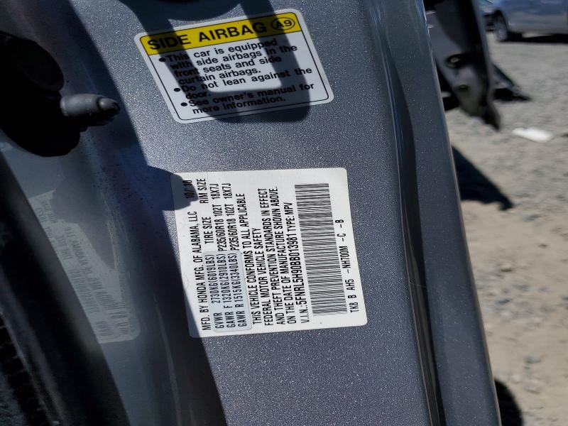 56477906 :رقم المزاد ، 5FNRL5H90BB013981 vin ، 2011 Honda Odyssey مزاد بيع
