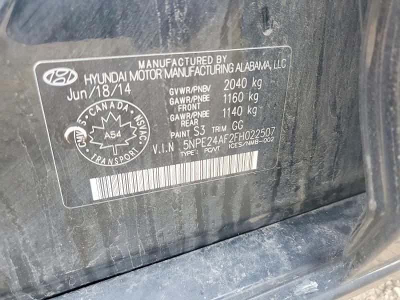 Продажа на аукционе авто 2015 Hyundai Sonata, vin: 5NPE24AF2FH022507, номер лота: 58267106