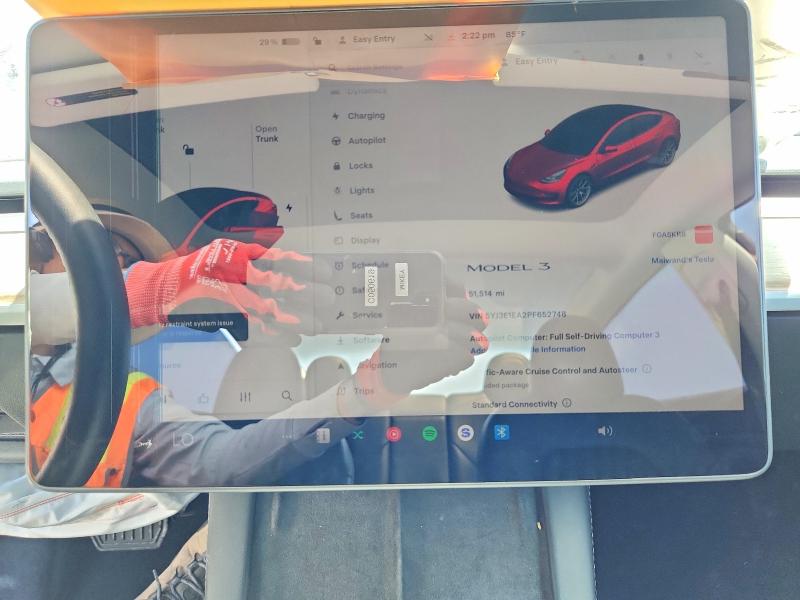 Продажа на аукционе авто 2023 Tesla Model 3, vin: 5YJ3E1EA2PF652748, номер лота: 56183186