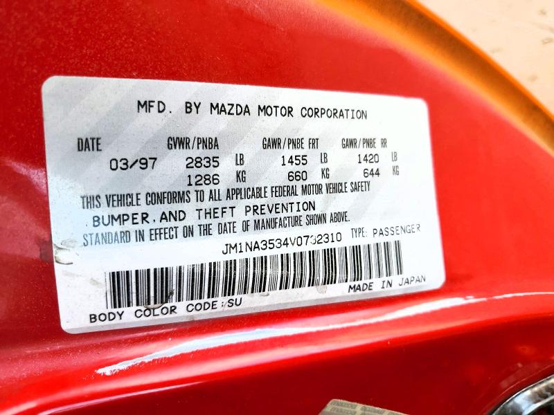 57002056 :رقم المزاد ، JM1NA3534V0732310 vin ، 1997 Mazda Mx-5 Miata مزاد بيع
