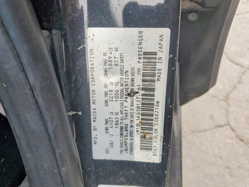Продаж на аукціоні авто 2011 Mazda 3, vin: JM1BL1K63B1377961, номер лоту: 55451936