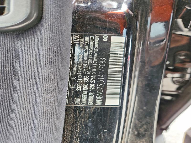 Aukcja sprzedaży 2001 Mercedes-benz S, vin: WDBNG75J51A177083, numer aukcji: 56127676